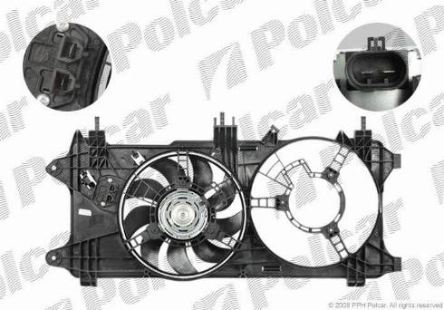 Polcar 304123W2 - Вентилятор, охолодження двигуна autocars.com.ua