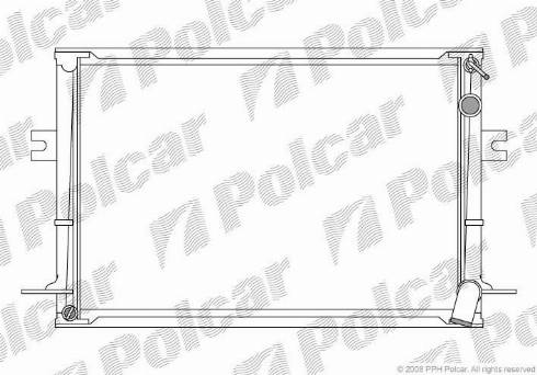 Polcar 3050081X - Радіатор, охолодження двигуна autocars.com.ua