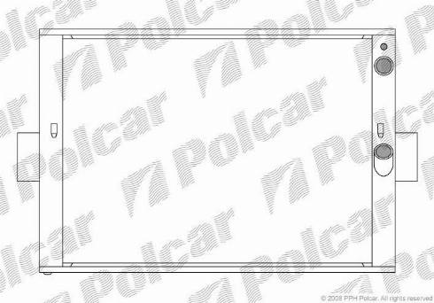 Polcar 305008-3 - Радіатор, охолодження двигуна autocars.com.ua