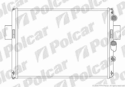 Polcar 305008-4 - Радіатор, охолодження двигуна autocars.com.ua