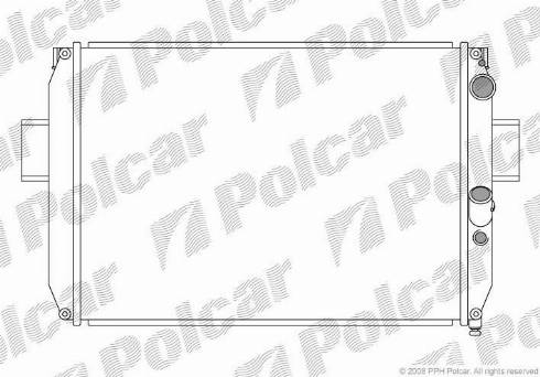 Polcar 305008-6 - Радіатор, охолодження двигуна autocars.com.ua