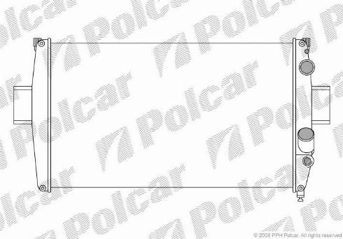 Polcar 305008A5 - Радіатор, охолодження двигуна autocars.com.ua