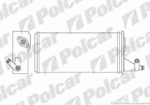 Polcar 3050N8-1 - Теплообменник, отопление салона avtokuzovplus.com.ua