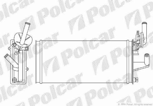 Polcar 3050N84X - Теплообменник, отопление салона avtokuzovplus.com.ua