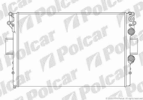 Polcar 305208-1 - Радиатор, охлаждение двигателя avtokuzovplus.com.ua