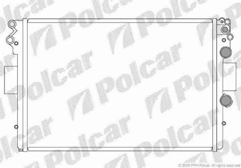 Polcar 305208-2 - Радіатор, охолодження двигуна autocars.com.ua