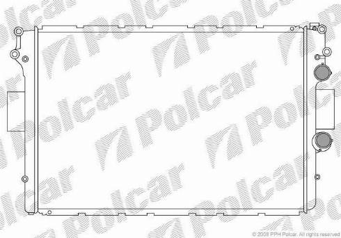 Polcar 3052083X - Радиатор, охлаждение двигателя avtokuzovplus.com.ua