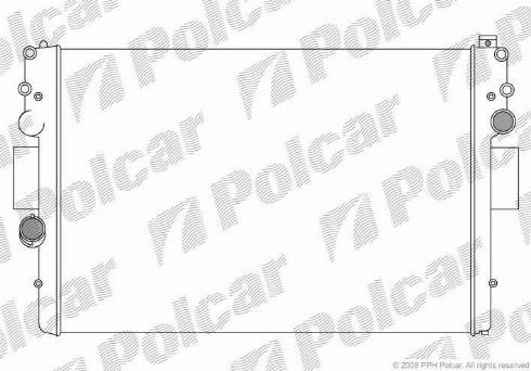 Polcar 3052084X - Радиатор, охлаждение двигателя avtokuzovplus.com.ua