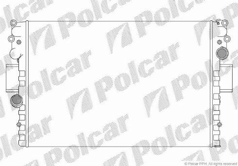 Polcar 305208A4 - Радіатор, охолодження двигуна autocars.com.ua