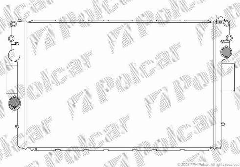 Polcar 3052085X - Радіатор, охолодження двигуна autocars.com.ua