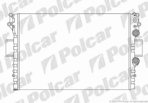 Polcar 305208A3 - Радиатор, охлаждение двигателя avtokuzovplus.com.ua