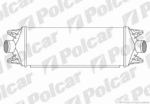 Polcar 3052J81X - Интеркулер, теплообменник турбины avtokuzovplus.com.ua