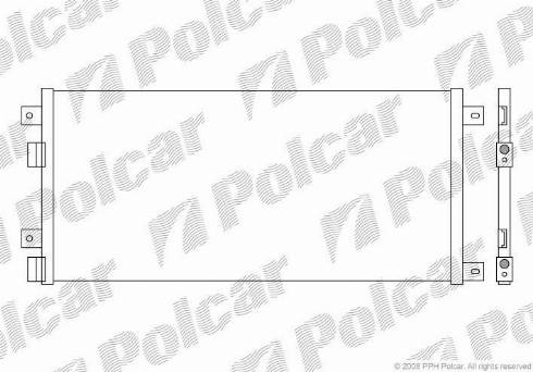 Polcar 3052K82X - Конденсатор, кондиціонер autocars.com.ua