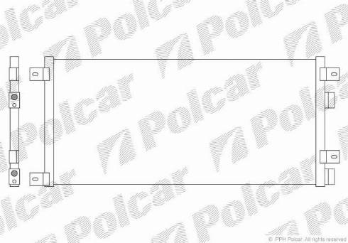 Polcar 3052K8C2 - Конденсатор, кондиціонер autocars.com.ua