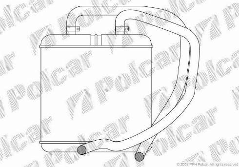 Polcar 3052N81X - Теплообменник, отопление салона avtokuzovplus.com.ua