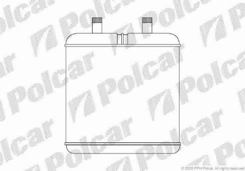 Polcar 3052N8-2 - Теплообменник, отопление салона avtokuzovplus.com.ua