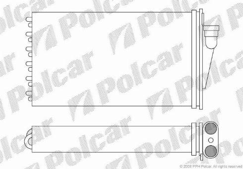 Polcar 3065N81X - Теплообмінник, опалення салону autocars.com.ua