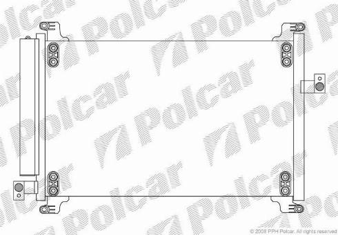 Polcar 3066K81X - Конденсатор, кондиціонер autocars.com.ua