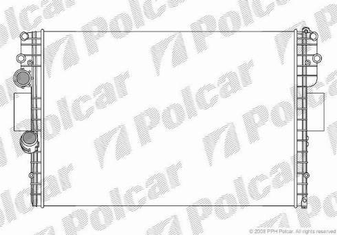 Polcar 3080081X - Радиатор, охлаждение двигателя autodnr.net