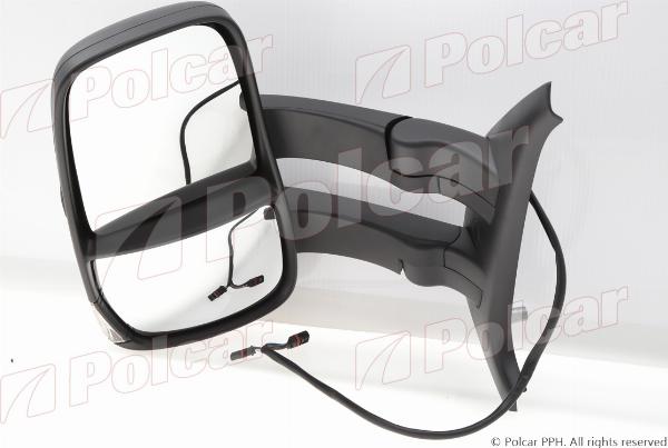 Polcar 3080514E - Зовнішнє дзеркало, кабіна водія autocars.com.ua