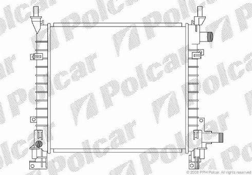 Polcar 320008-1 - Радиатор, охлаждение двигателя avtokuzovplus.com.ua