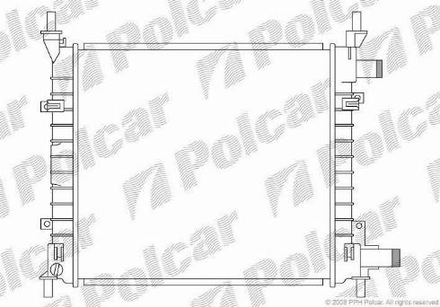 Polcar 3200082X - Радіатор, охолодження двигуна autocars.com.ua