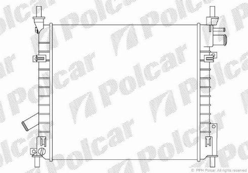 Polcar 320008-3 - Радіатор, охолодження двигуна autocars.com.ua