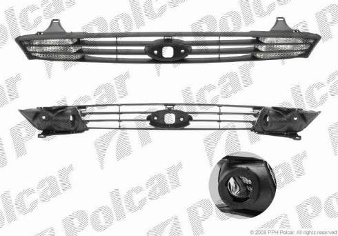 Polcar 320105-5 - Решітка радіатора autocars.com.ua