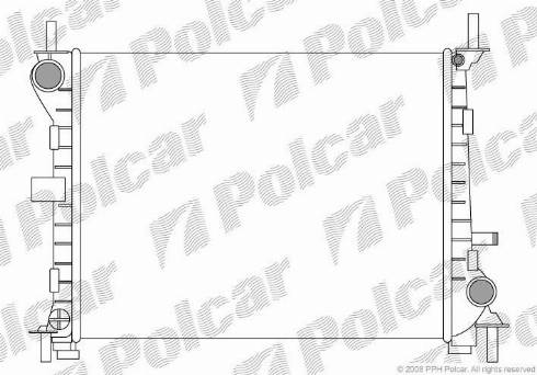 Polcar 3201081X - Радиатор, охлаждение двигателя avtokuzovplus.com.ua