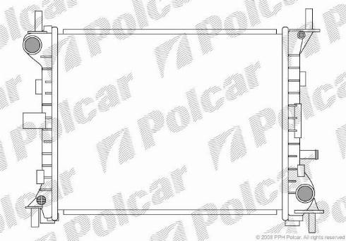 Polcar 320108-1 - Радиатор, охлаждение двигателя avtokuzovplus.com.ua