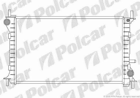 Polcar 3201082X - Радіатор, охолодження двигуна autocars.com.ua