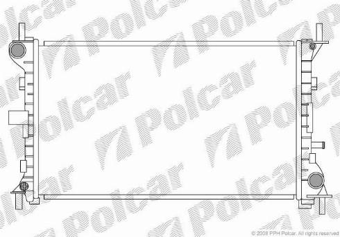 Polcar 320108-2 - Радіатор, охолодження двигуна autocars.com.ua