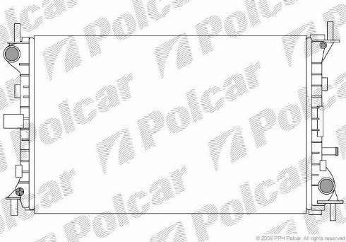 Polcar 3201083X - Радіатор, охолодження двигуна autocars.com.ua