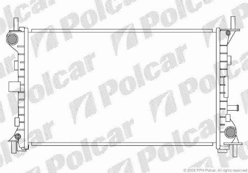 Polcar 320108-3 - Радіатор, охолодження двигуна autocars.com.ua