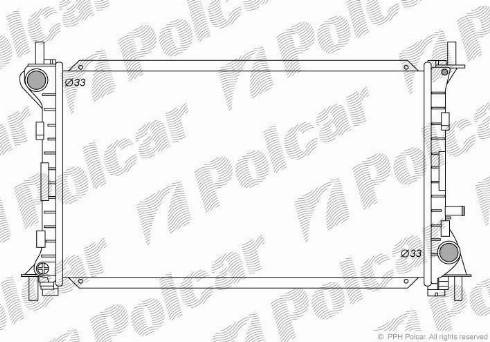 Polcar 320108-4 - Радіатор, охолодження двигуна autocars.com.ua