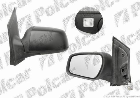 Polcar 3202516E - Зовнішнє дзеркало autocars.com.ua