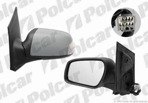 Polcar 3202528E - Зовнішнє дзеркало autocars.com.ua