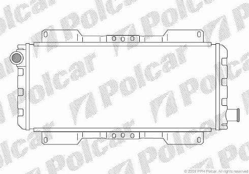 Polcar 320308-2 - Радіатор, охолодження двигуна autocars.com.ua