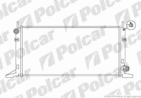 Polcar 320408-4 - Радіатор, охолодження двигуна autocars.com.ua