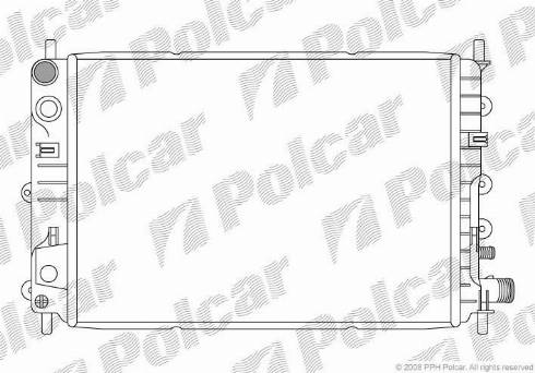 Polcar 3206083X - Радіатор, охолодження двигуна autocars.com.ua