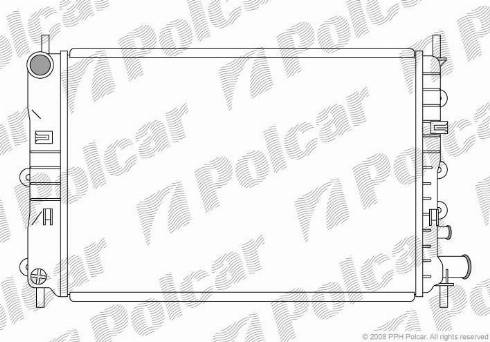 Polcar 320608-3 - Радіатор, охолодження двигуна autocars.com.ua