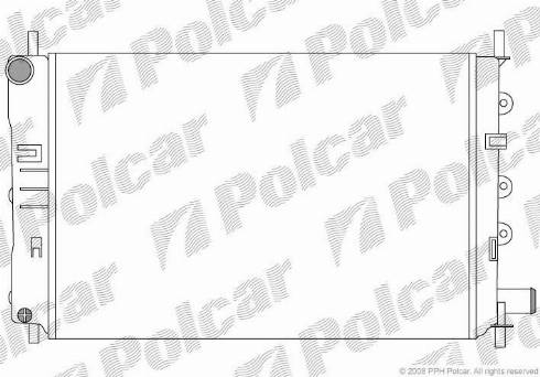 Polcar 3206084X - Радіатор, охолодження двигуна autocars.com.ua