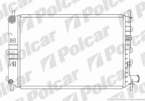Polcar 320608-4 - Радіатор, охолодження двигуна autocars.com.ua