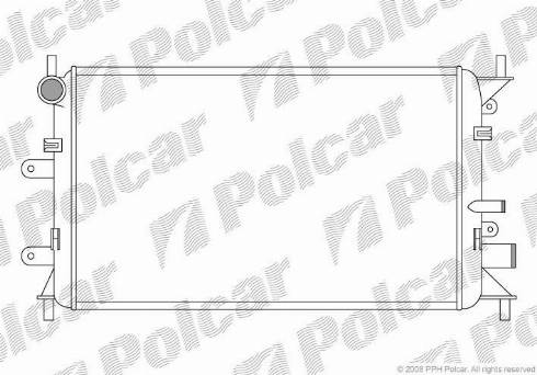 Polcar 320608A1 - Радіатор, охолодження двигуна autocars.com.ua