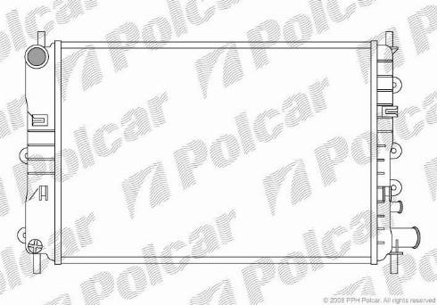 Polcar 320608A3 - Радіатор, охолодження двигуна autocars.com.ua