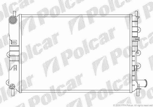 Polcar 320608A4 - Радіатор, охолодження двигуна autocars.com.ua