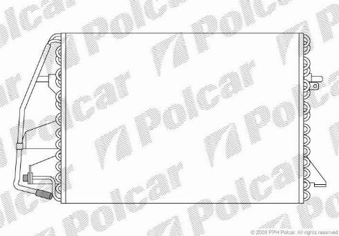 Polcar 3206K8A1 - Конденсатор кондиционера avtokuzovplus.com.ua