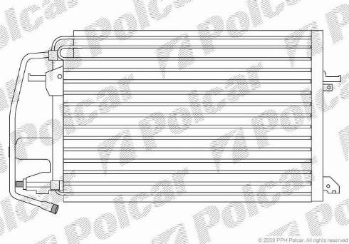 Polcar 3206K8B1 - Конденсатор кондиционера avtokuzovplus.com.ua