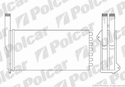 Polcar 3206N81X - Теплообмінник, опалення салону autocars.com.ua