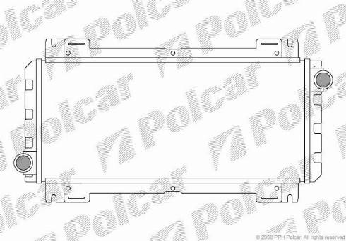 Polcar 320808-1 - Радіатор, охолодження двигуна autocars.com.ua